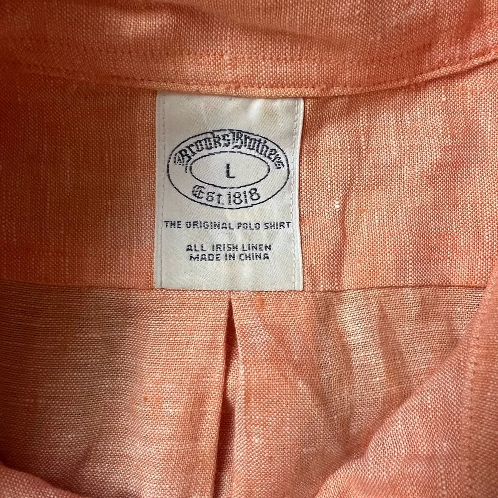 Brooks Brothers Irish Linen Casual Button-Down Shirt